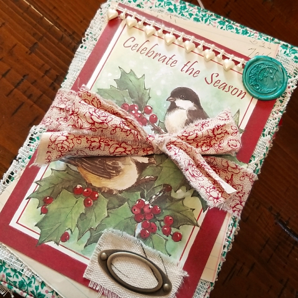 Christmas Fabric Junk Journal